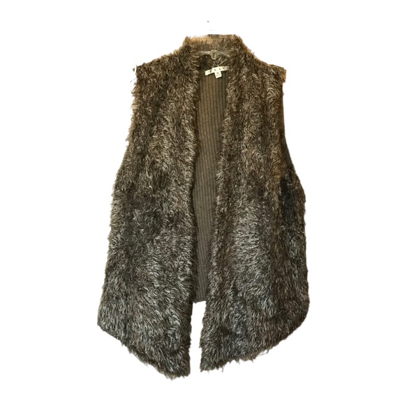 CAbi Jackets & Blazers - Cabi Faux Fur Sweater Vest